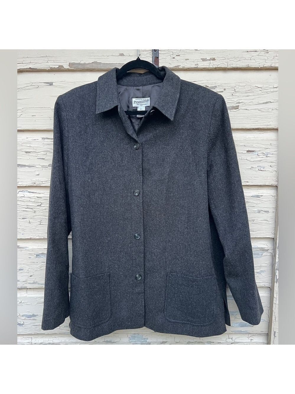 Vintage Pendleton 100% Virgin Wool Made In USA Shacket Jacket Blazer 16 Tall